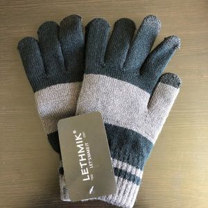 Men’s Striped Winter Touchscreen Gloves NTW